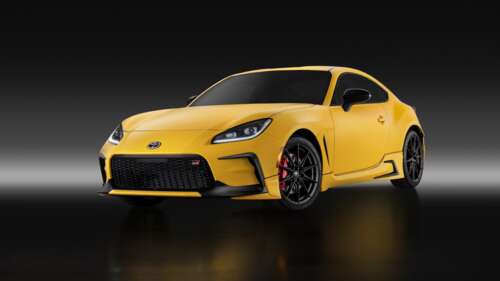 A high-resolution, cinematic shot of a 2026 Toyota GR 86 sports car against a dark,... free wallpaper