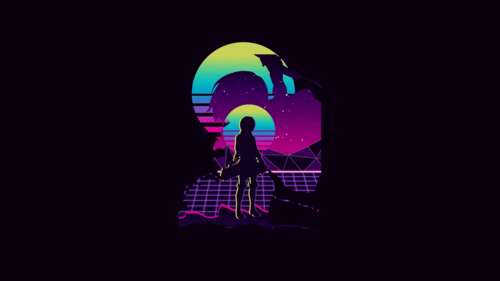 A dark, cinematic silhouette of the character Armin Arlert from Attack on Titan. wallpaper