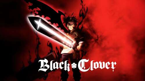 Asta from Black Clover wielding a large sword with a dramatic red demonic background wallpaper