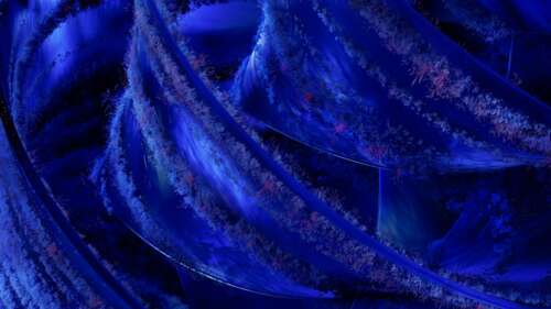 3D render of deep blue abstract organic swirls with a futuristic design. wallpaper