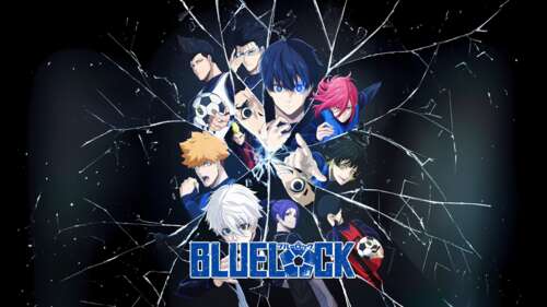 Anime key art featuring characters Yoichi Isagi, Seishiro Nagi, Meguru Bachira, and... wallpaper download