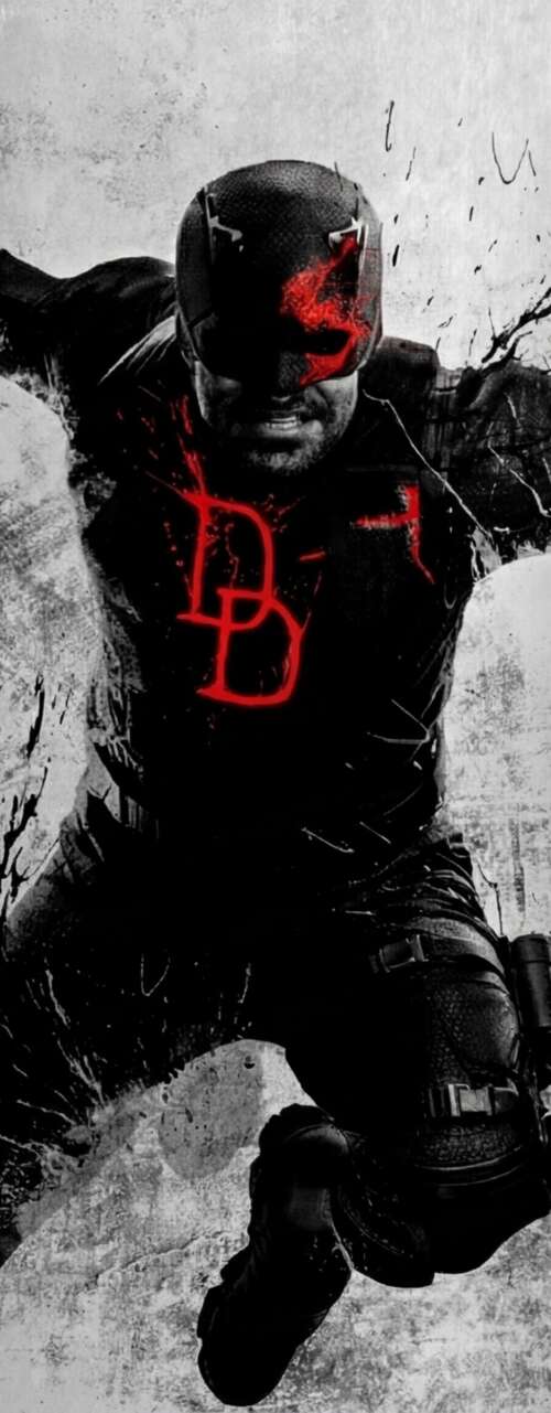 A cinematic and detailed portrait of Daredevil (Matt Murdock) from the Marvel series... free wallpaper