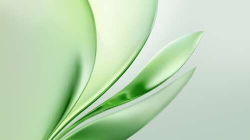 A glossy and modern abstract background featuring flowing green liquid textures and... free wallpaper