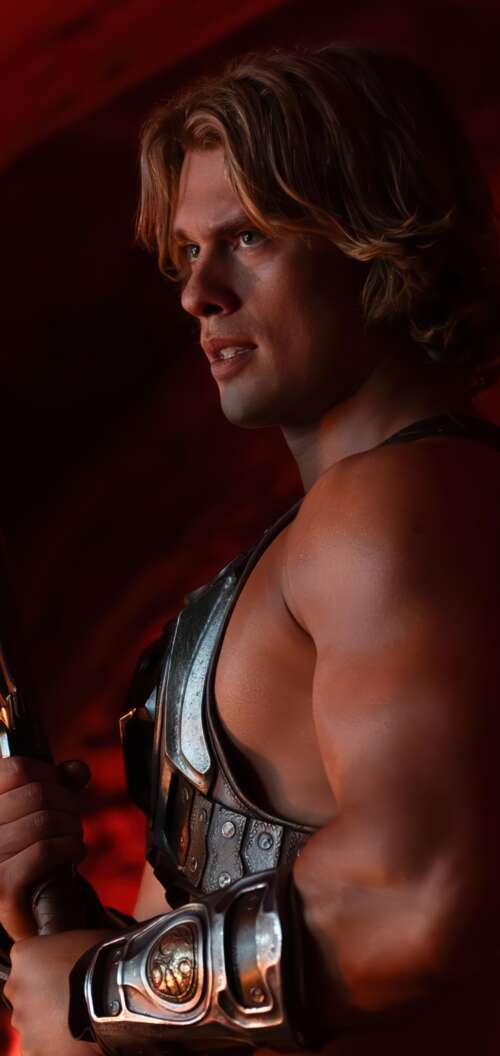 Nicholas Galitzine as He-Man from the Masters of the Universe movie. wallpaper