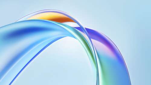 Iridescent Fluid Ribbons