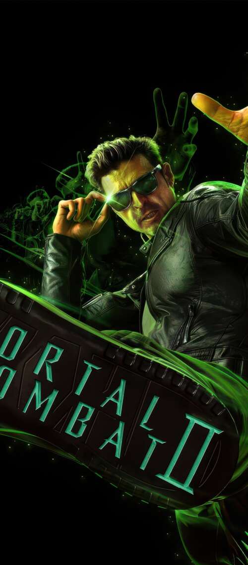 Cinematic portrait of Johnny Cage played by Karl Urban from Mortal Kombat II. free hd wallpapers