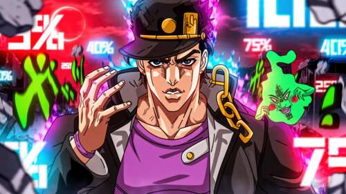 A detailed 5K illustration of Jotaro Kujo from JoJo's Bizarre Adventure. wallpaper