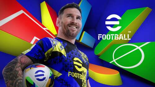 Cinematic game art of Lionel Messi from the eFootball 2024 video game. wallpaper