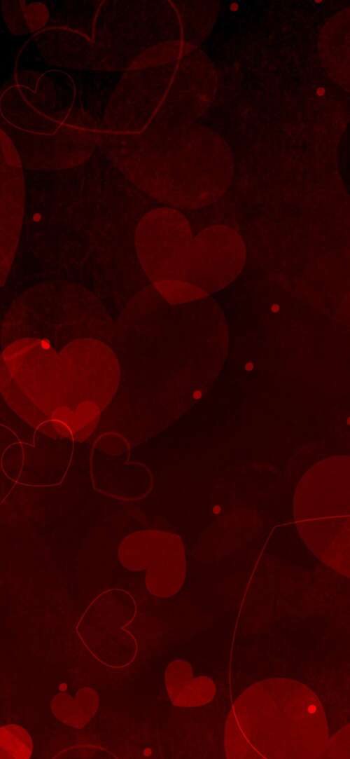 A beautiful and dense arrangement of various sized vibrant red hearts creating a... free background images
