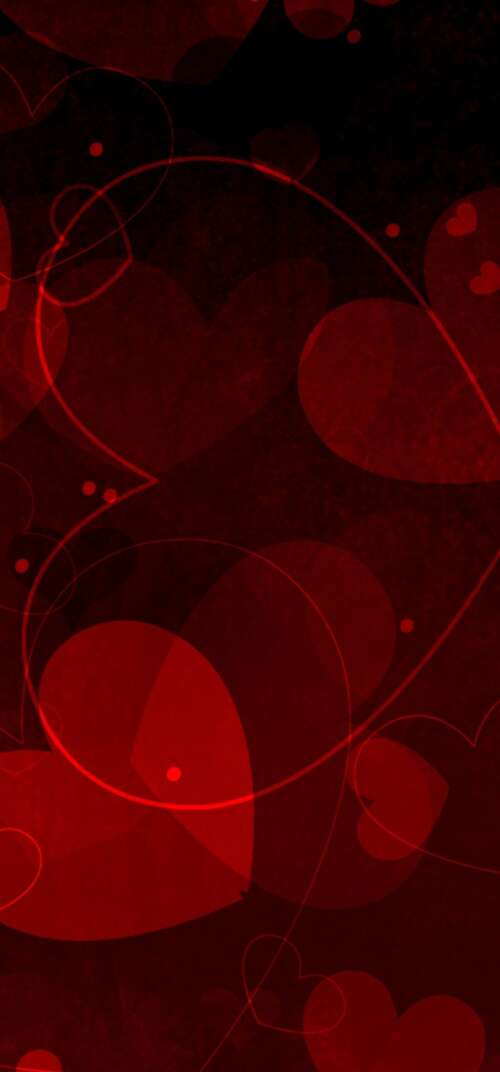 A beautiful arrangement of various sized red hearts representing love and Valentine's... pictures for wallpaper