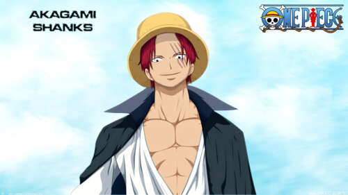 A cinematic portrait of the character Shanks from the anime One Piece. free wallpaper