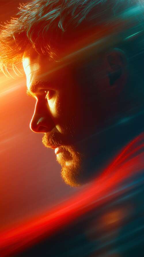 A majestic close-up of Thor from the Marvel Cinematic Universe. wallpaper