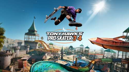A high-definition gameplay concept of Tony Hawk performing an incredible trick on... wallpaper