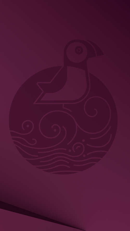 Abstract Ubuntu Purple Gradient Background