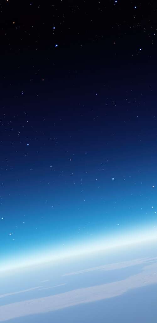A high-resolution cinematic view of planet Earth and the Moon floating in the deep... wallpaper