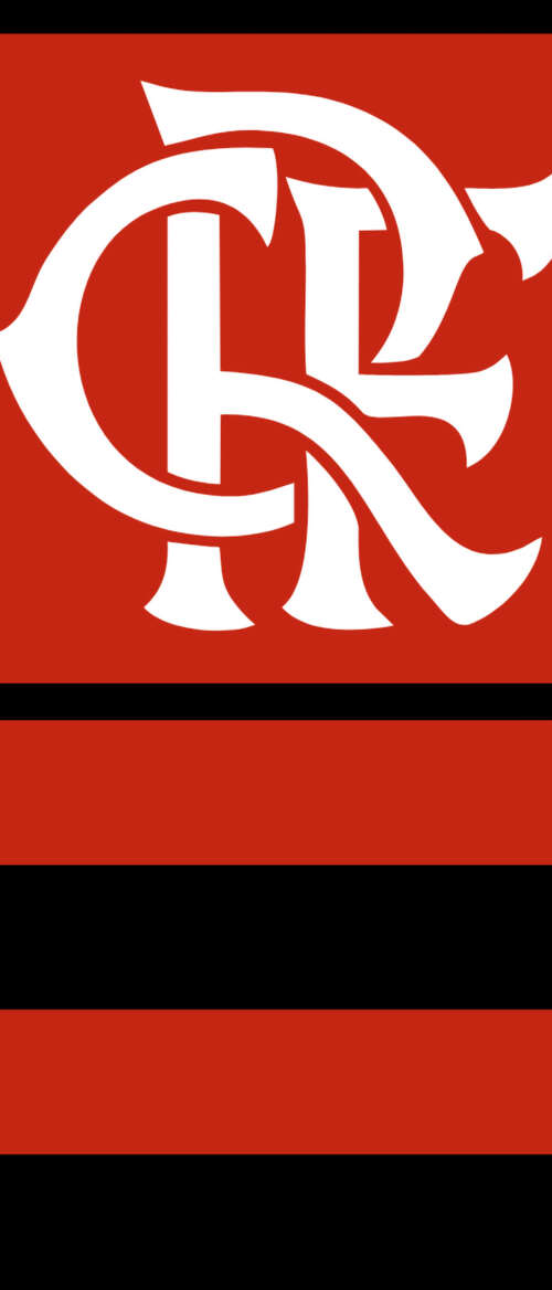 The official flag of CR Flamengo featuring the classic red and black design and club... wallpaper