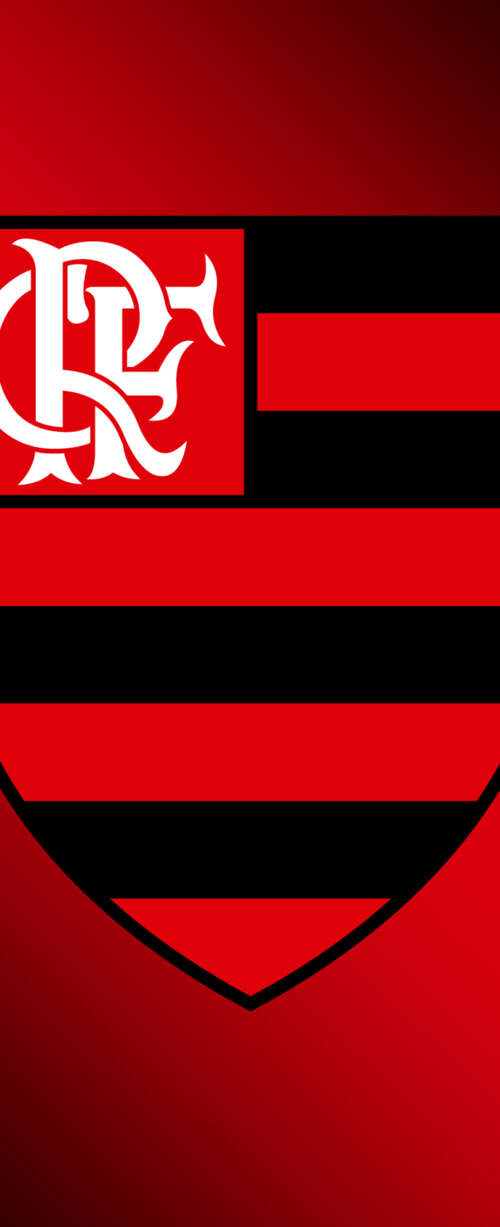 A vibrant red aesthetic design representing the Brazilian sports club CR Flamengo. wallpaper