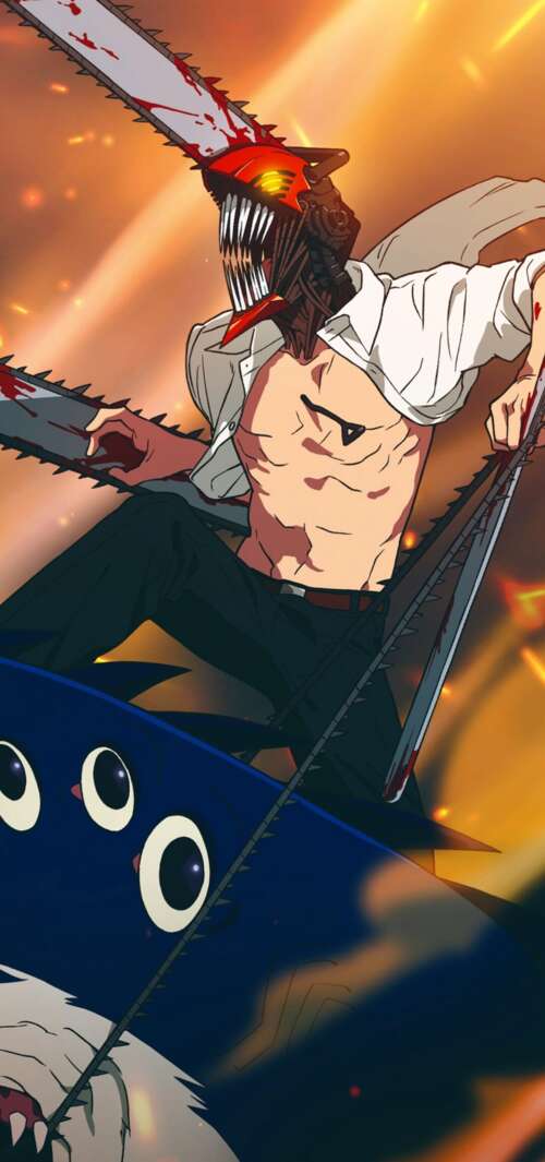 Denji from the anime Chainsaw Man: Reze Arc wallpaper