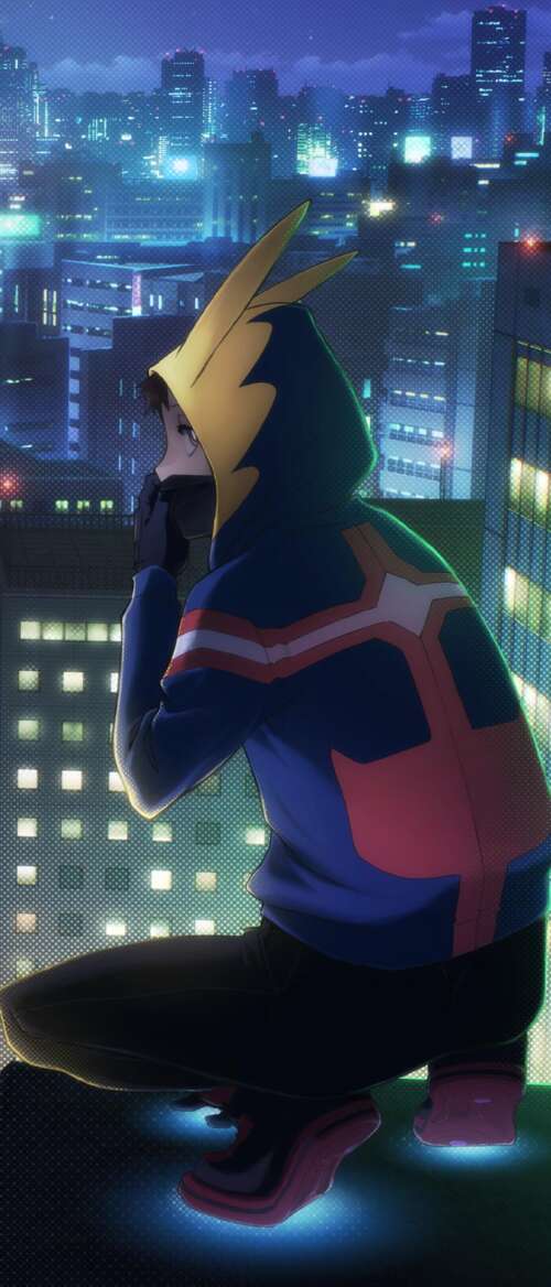Anime illustration of Koichi Haimawari, a character from My Hero Academia: Vigilantes. wallpaper
