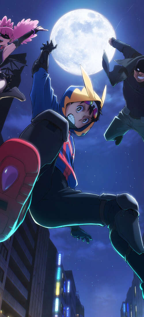Official style anime key art for My Hero Academia: Vigilantes featuring characters... wallpaper