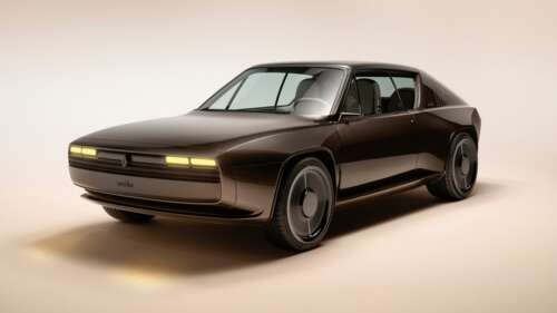 A sleek and futuristic Renault electric concept car with advanced aerodynamic features. wallpaper
