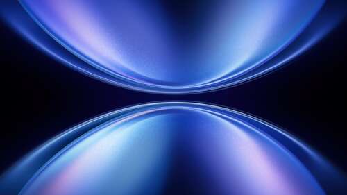 Futuristic Blue Abstract Symmetry