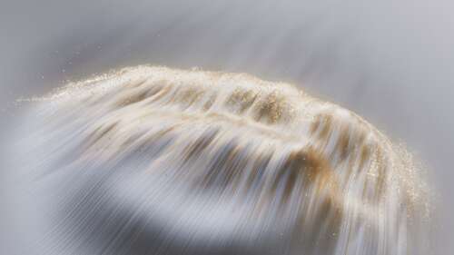 Golden Glittering Waves Abstract Background