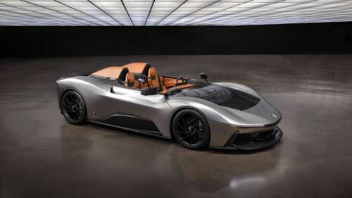 Futuristic Electric Supercar