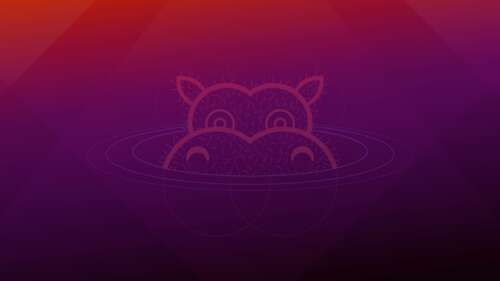 Abstract Gradient Background in Ubuntu Theme Colors