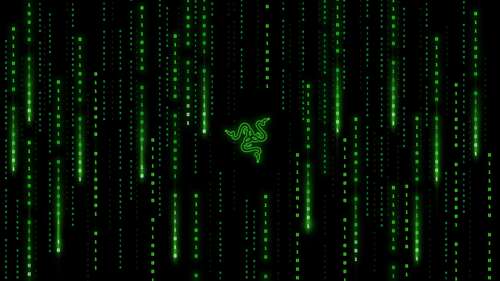 Cybernetic Binary Stream in Razer Green