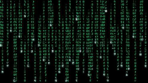 Digital Rain Matrix Code Background