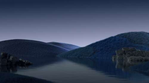 Ethereal Blue Waterscape