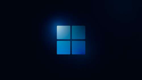 Blue Windows 11 Aesthetic Dark Background