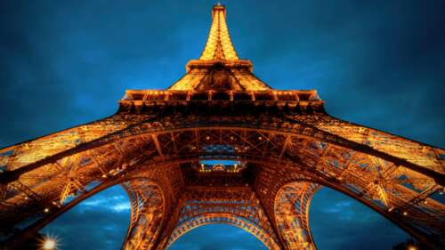 Sunset over the Eiffel Tower, Paris