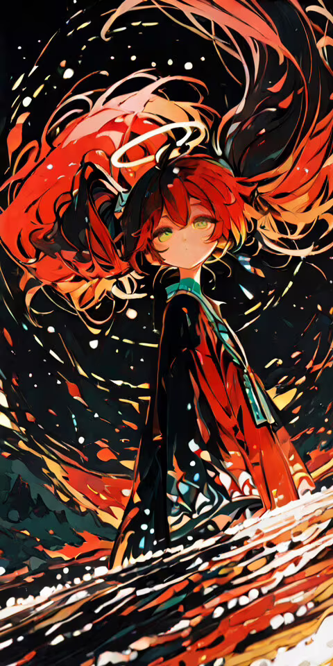 An anime-style illustration of a young woman named Taru with large, reddish-brown... Nokia C1 wallpaper download