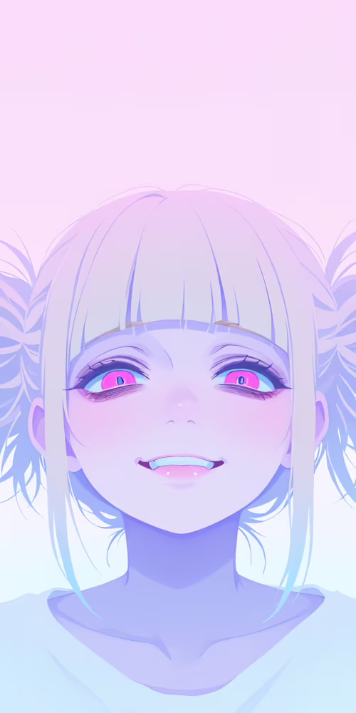 A digital illustration of Himiko Toga from My Hero Academia. She has blonde hair... Doro 8080 pictures for wallpaper