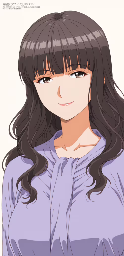 An upper-body portrait of Shihoko Fujimiya from More Than a Married Couple, But Not... Samsung Galaxy S9 plus wallpapers for android