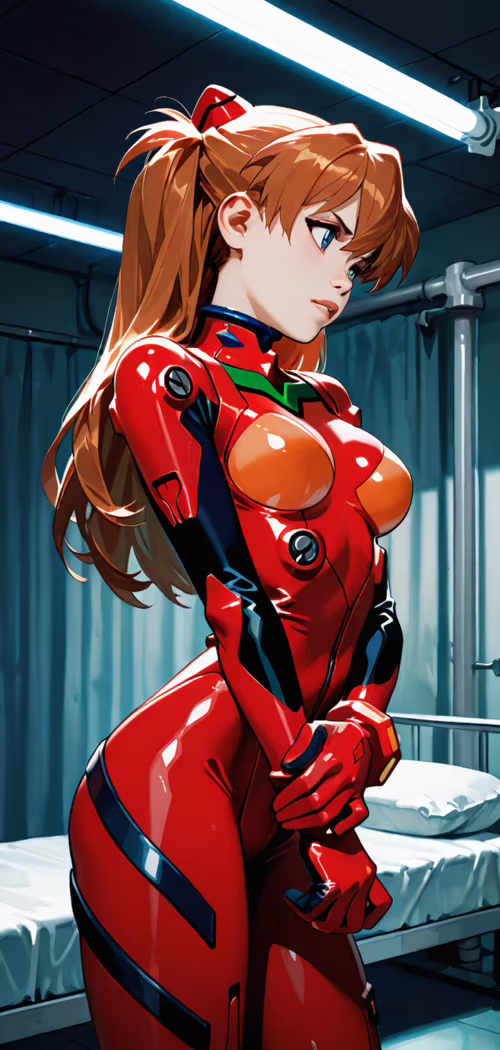 A full-body illustration of the anime character Asuka Langley Soryu from Neon Genesis... Cubot Max 2