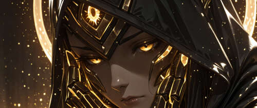 A close-up portrait of the character Justicar Syndra from League of Legends. She... UWUHD free wallpaper for computer