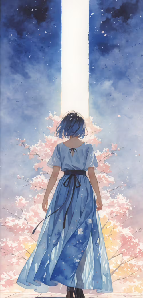 An anime-style illustration of Elysia from Honkai Impact 3rd, a beautiful girl with... Doogee Y7 Plus wallpaper images