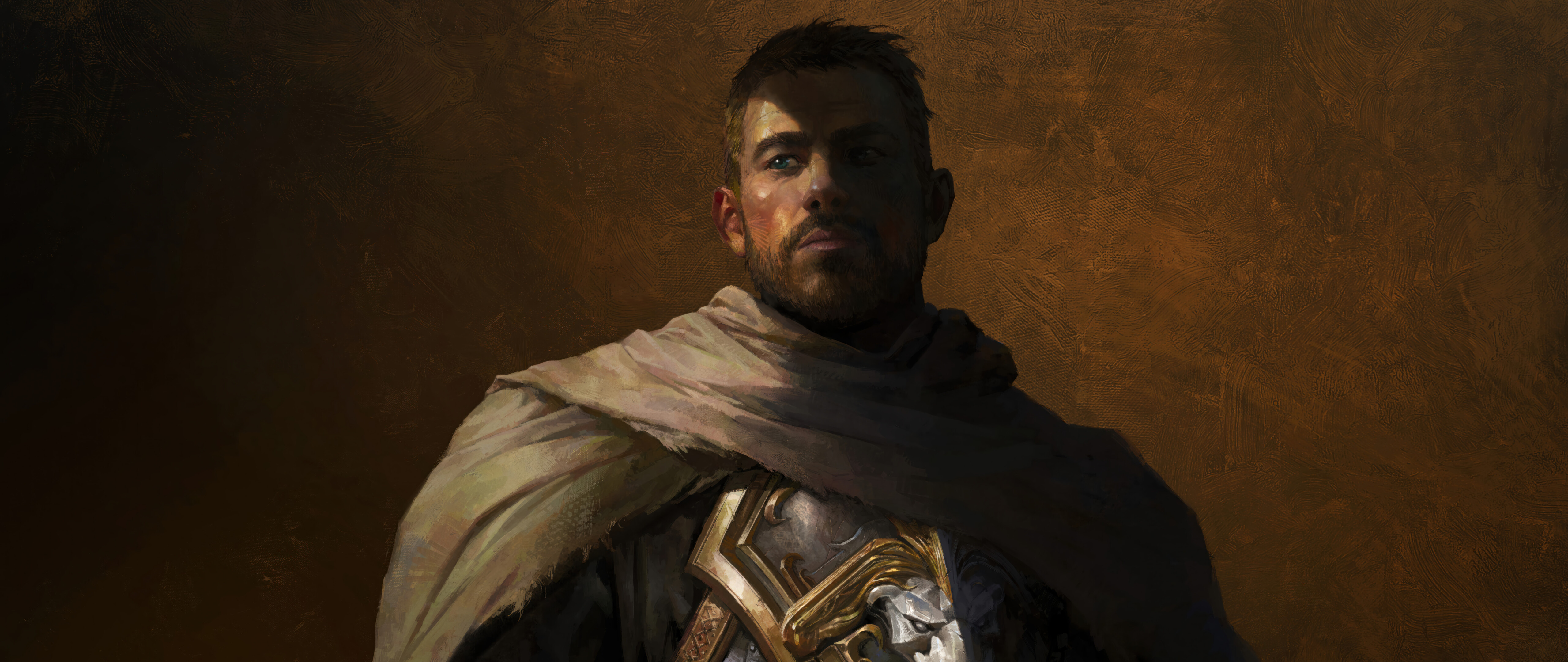 Anduin Wrynn from World of Warcraft: The War Within wearing majestic armor