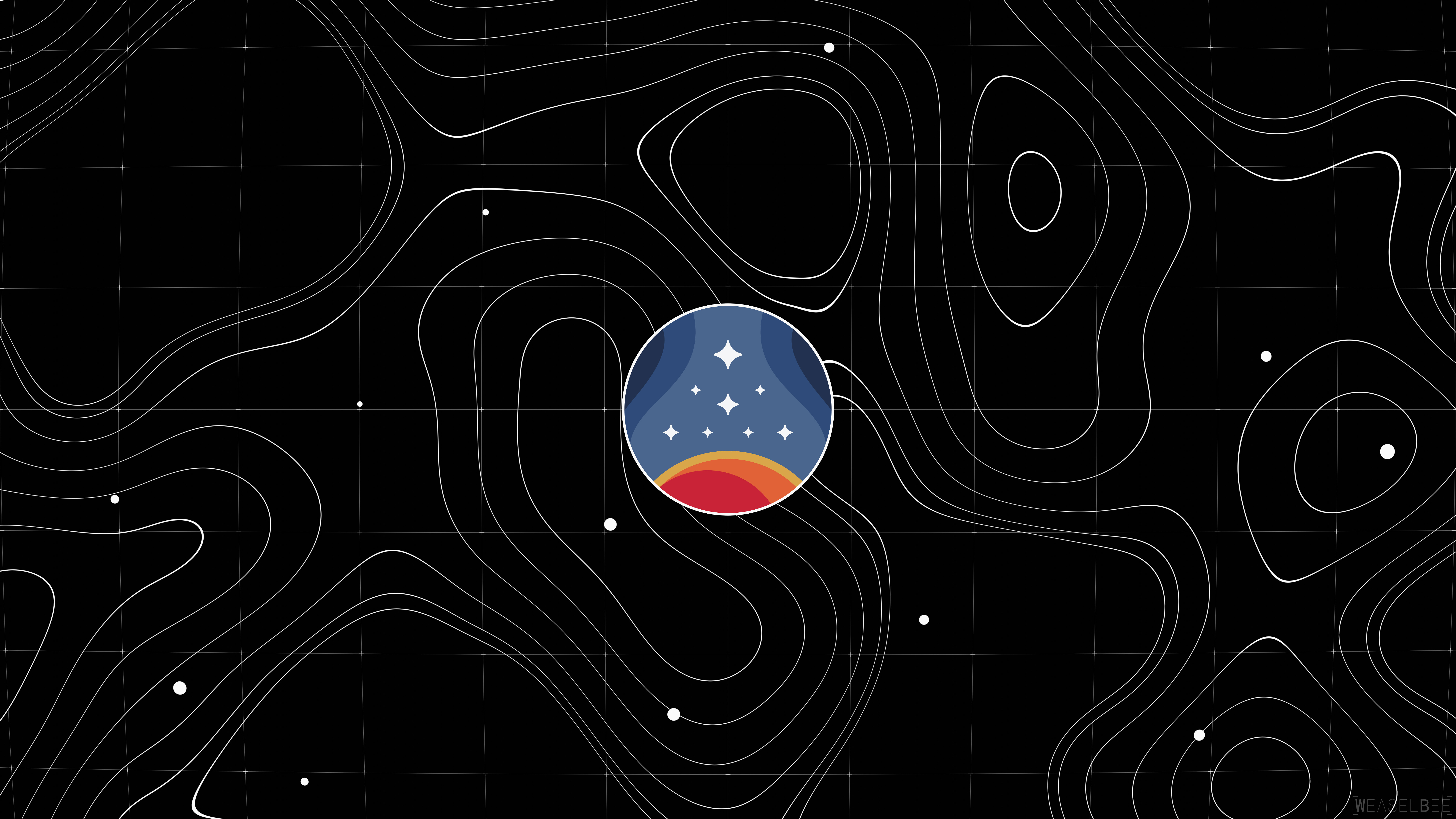 Minimalist dark sci-fi illustration of an astronaut silhouette in deep space, featuring high-contrast black and dark tones optimized for OLED screens.