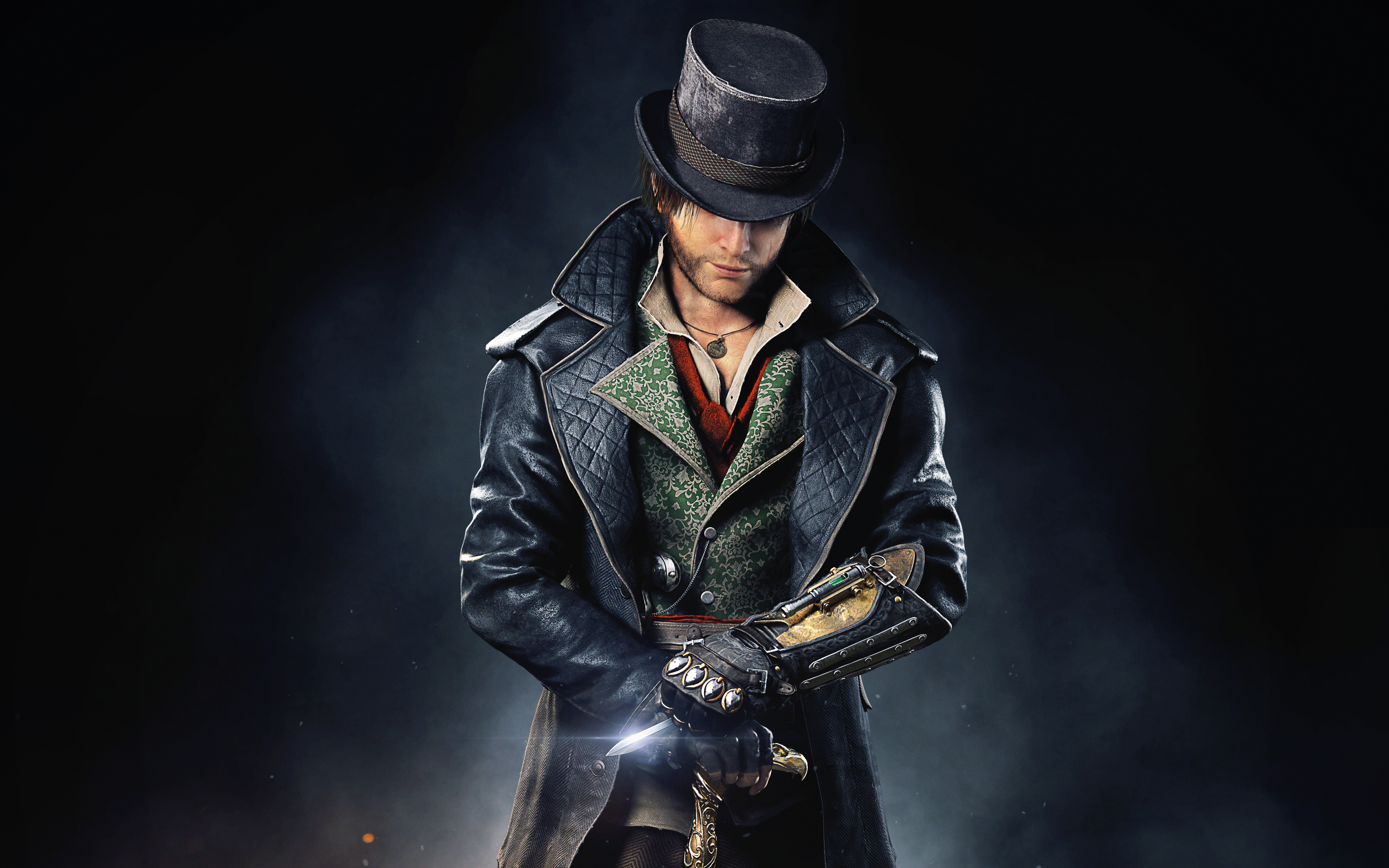 A cinematic close-up of Jacob Frye from the video game Assassin's Creed Syndicate.
