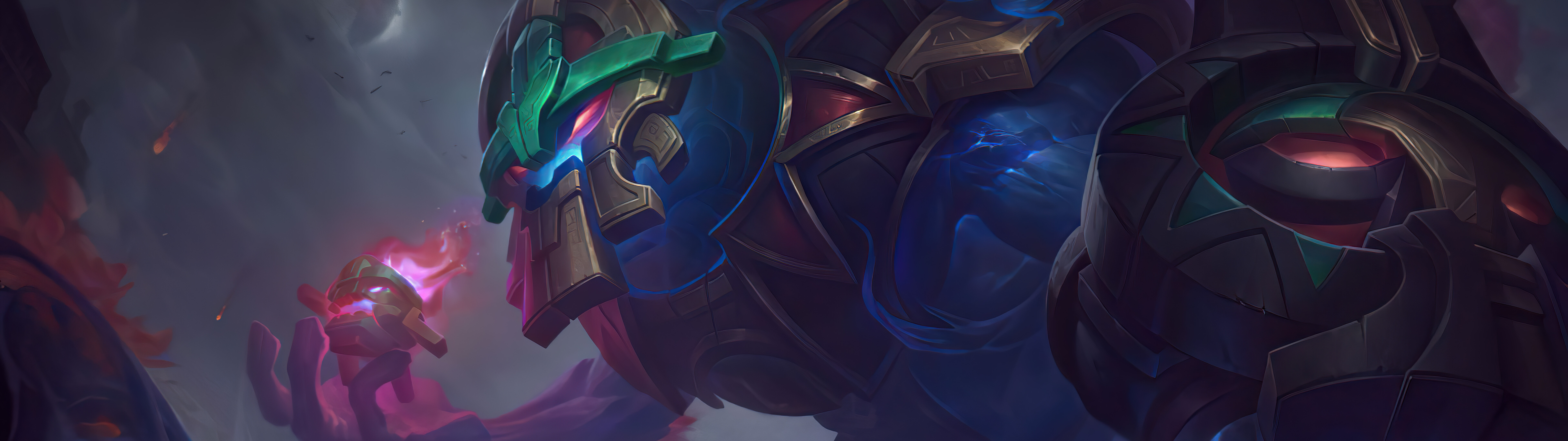 Maokai, the powerful tree monster from League of Legends, standing amidst ancient roots and forest foliage.