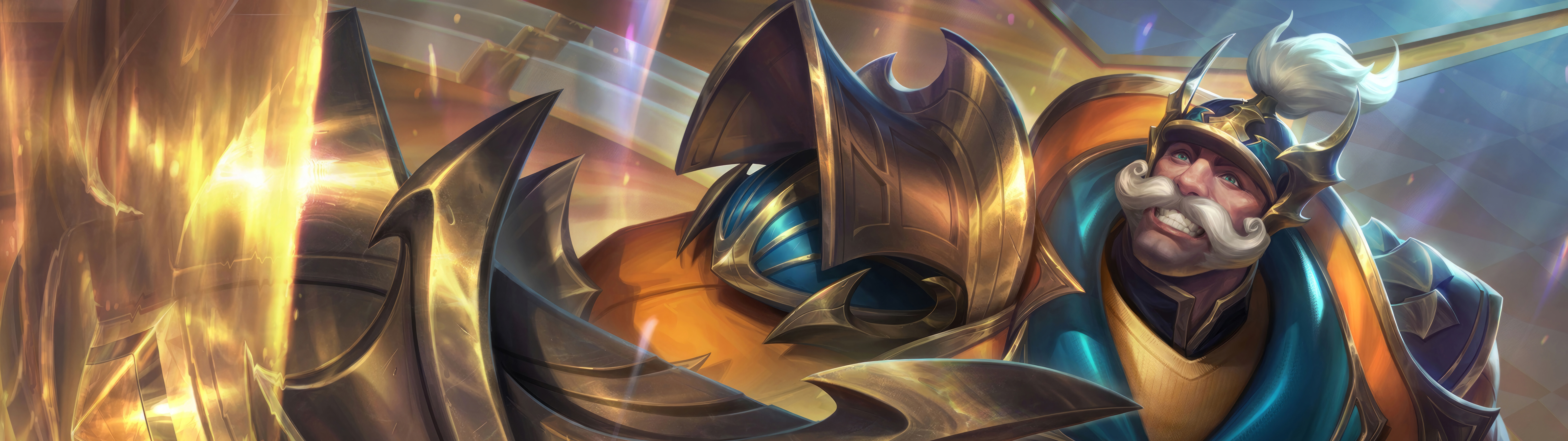 The iconic heavy metal and wooden shield used by Braum in League of Legends: Wild Rift