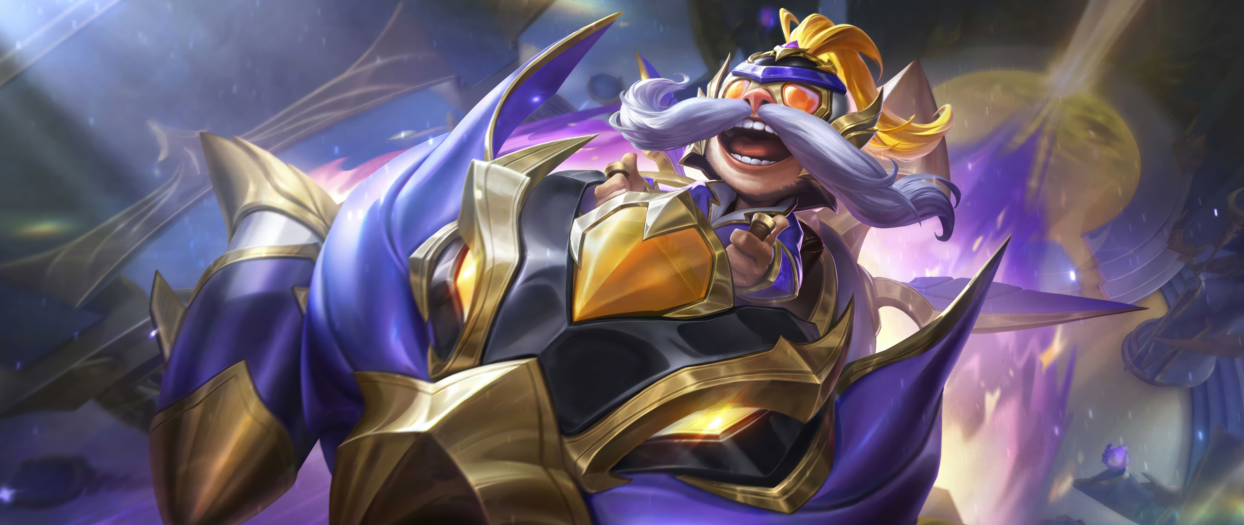 Corki, the Yordle pilot from League of Legends, in a detailed character portrait.