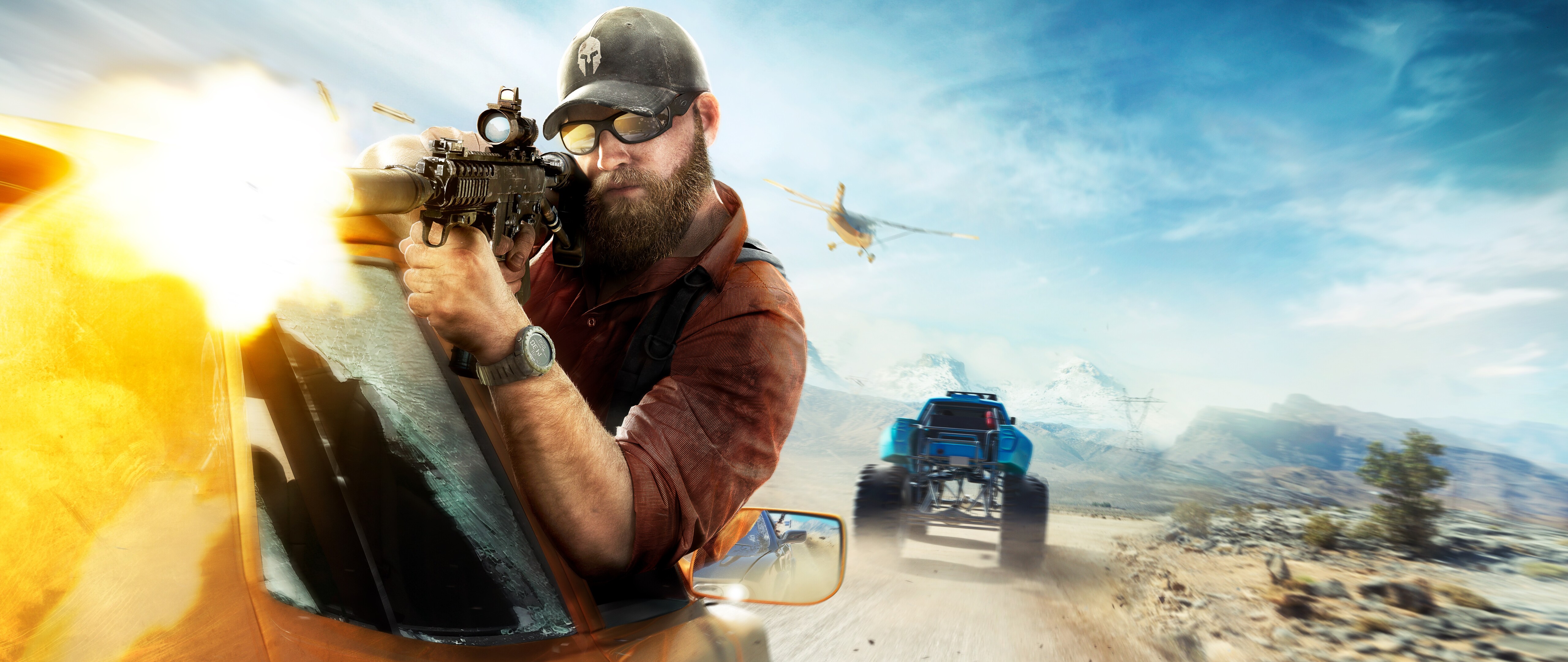 A highly trained Ghost operative from Tom Clancy's Ghost Recon Wildlands wearing full military tactical gear and holding an assault rifle.