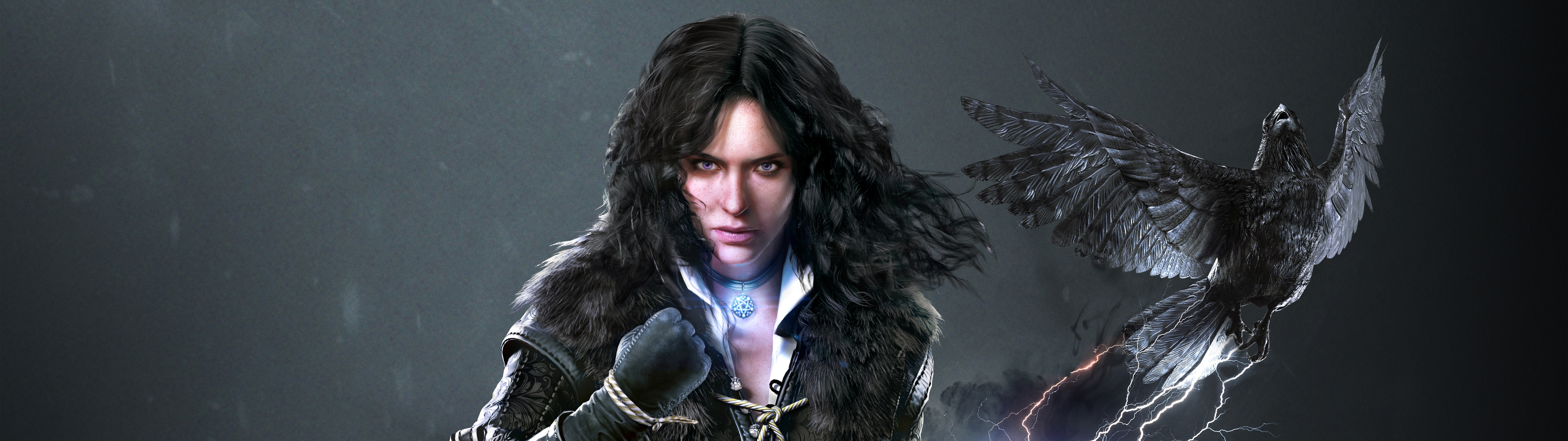 A detailed portrait of the sorceress Yennefer of Vengerberg from The Witcher 3: Wild Hunt