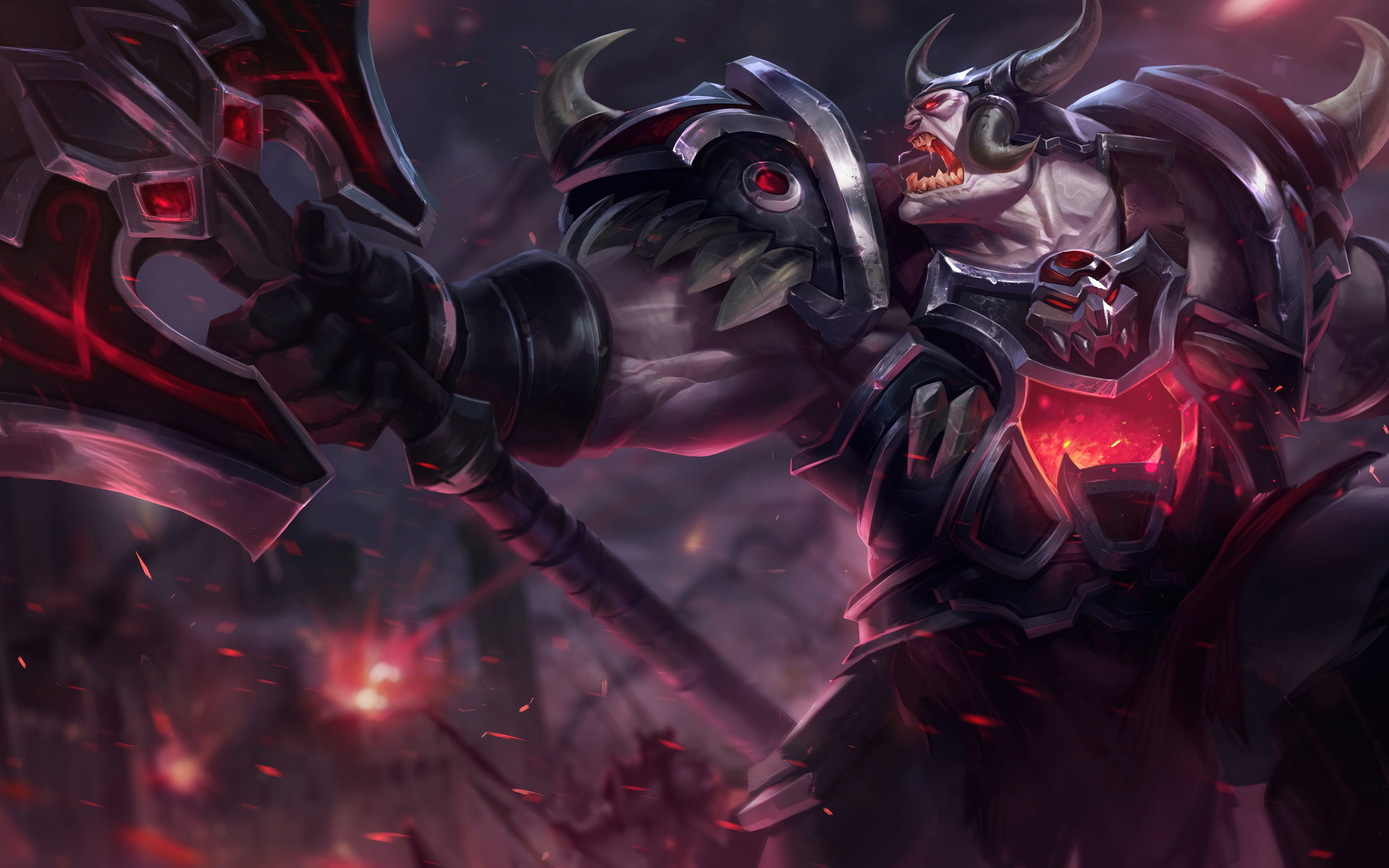 Sion, the undead juggernaut from League of Legends, standing in a powerful pose.