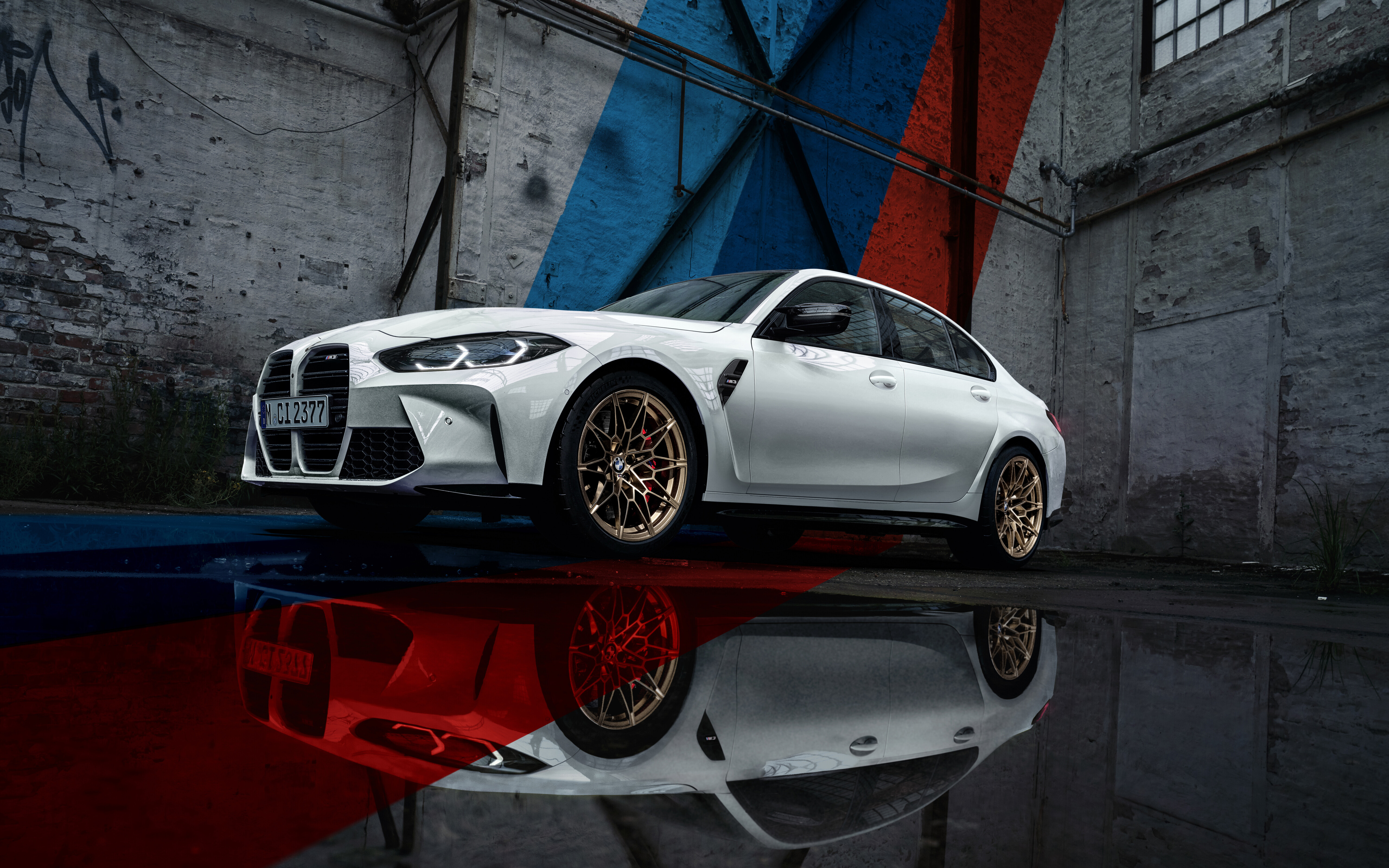 A sleek and powerful BMW M3 luxury sports car